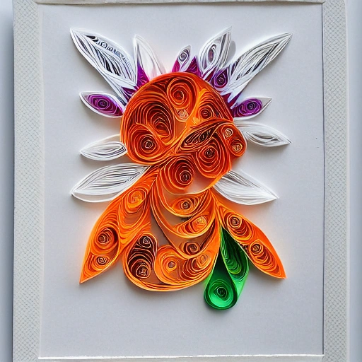 paper quilling, paper cut art, paper illustration, hijab, thanksgiving, very detailed, 8k --v 4