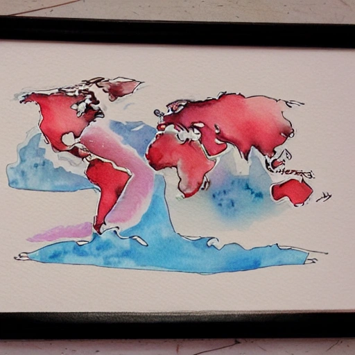 calentamiento global , Water Color