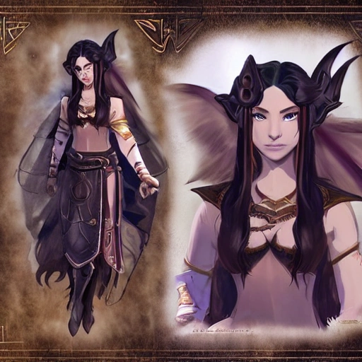 {{{llong black haired dark fantasy female mage in ancient leather clothing}}, 1girl, {{in style of the legend of zelda breath of the wild character art work}}, {dark color scheme}, strong and busty body, waist up portrait, digital water colors, sharp focus, face focus, detailed face and eyes, simple solid color background, masterpiece, artstation