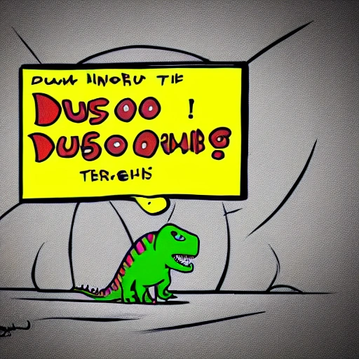 Dinosaur, Cartoon, Bussiness