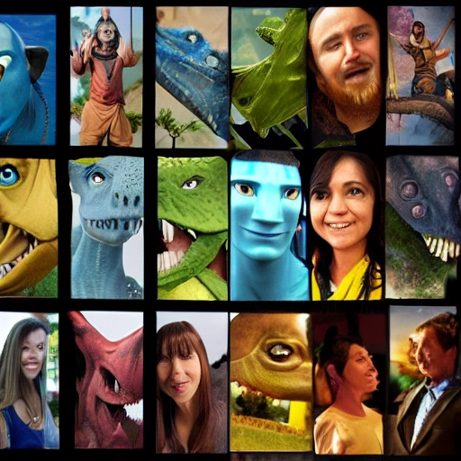 Avatar, Dinosaur, Cartoon, Bussiness, Suit