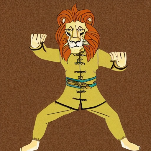 Lion, Humanized, Kung-fu