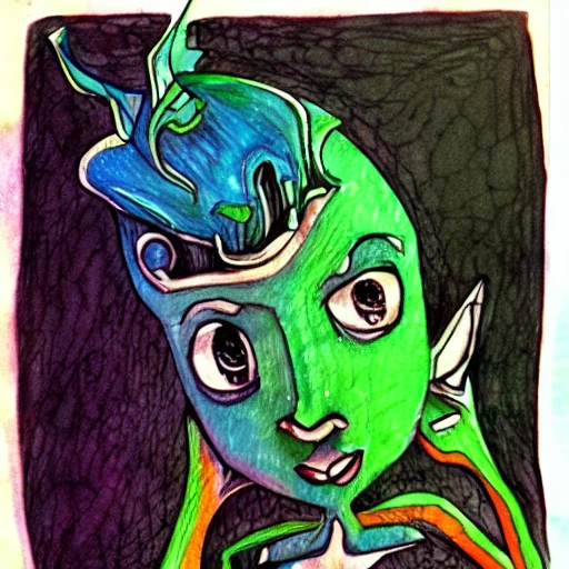 Elf, Cartoon, Pencil Sketch, Water Color, 3D, Trippy