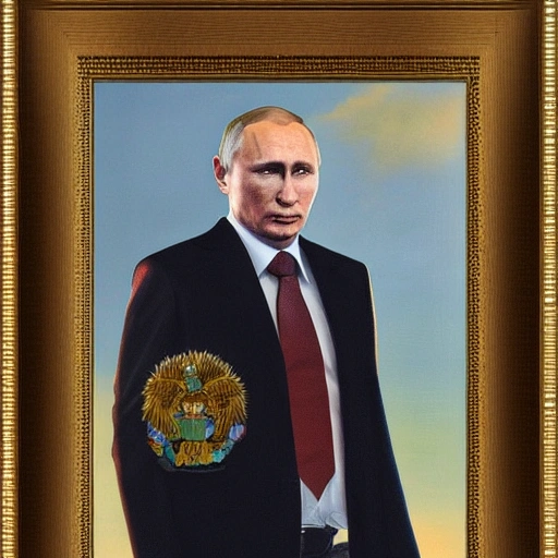 retrato barroco del presidente Putin