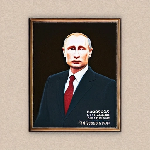 retrato estilo barroco del presidente Putin