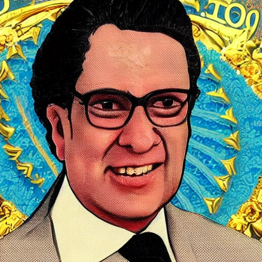 retrato estilo barroco del presidente Petro