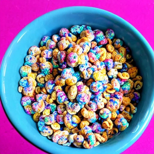 Galaxy clusters in a cereal bowl, Trippy