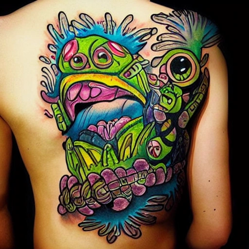 Tattoo uploaded by Tattoodo • Monster tattoo by Todd Noble #ToddNoble  #monstertattoos #monstertattoo #monster #demon #vampire #devil #ghoul  #ghost #darkart #horror #zombie #skull #death #color #neojapanese • Tattoodo