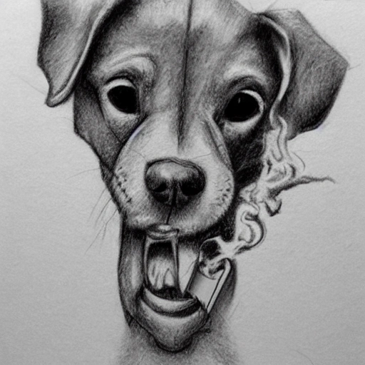 tongue pencil drawing