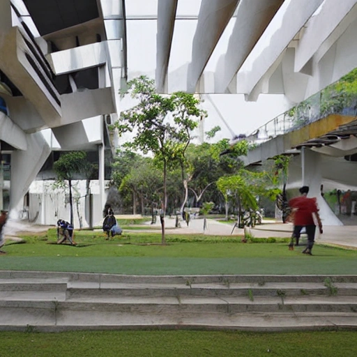 Bringing together creativity, technology and sustainability, the National Institute of Design in Hyderabad is a modern-day oasis for aspiring designers. Designed by world-renowned architect BV Doshi, this campus serves as a source of inspiration and a hub for innovation. Embracing the rich cultural heritage of Hyderabad while embracing cutting-edge design practices, the NID campus is a vibrant and dynamic space that fosters collaboration and growth. From textiles and product design to graphics and animation, students here are empowered to turn their artistic visions into tangible realities. Join us in this unique artistic journey and become a part of the design revolution that is shaping India's future.Zaha Hadid Architects thesis level design art and culture elements