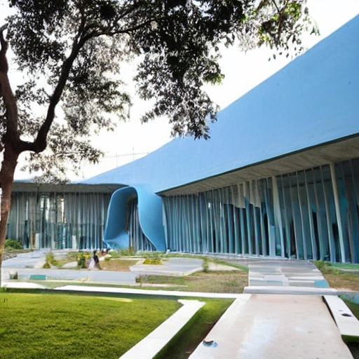 Bringing together creativity, technology and sustainability, the National Institute of Design in Hyderabad is a modern-day oasis for aspiring designers. Designed by world-renowned architect BV Doshi, this campus serves as a source of inspiration and a hub for innovation. Embracing the rich cultural heritage of Hyderabad while embracing cutting-edge design practices, the NID campus is a vibrant and dynamic space that fosters collaboration and growth. From textiles and product design to graphics and animation, students here are empowered to turn their artistic visions into tangible realities. Join us in this unique artistic journey and become a part of the design revolution that is shaping India's future.Zaha Hadid Architects thesis level design art and culture elements