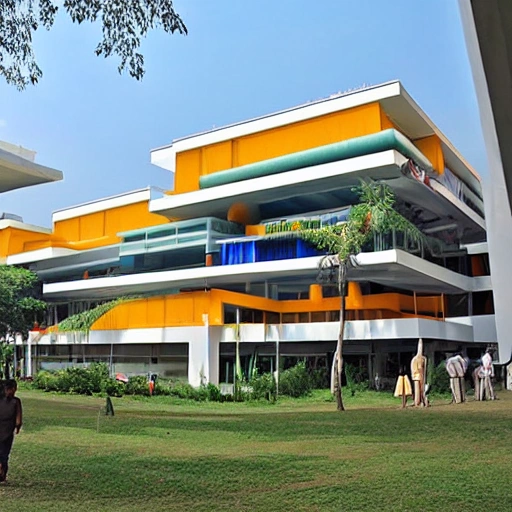 Bringing together creativity, technology and sustainability, the National Institute of Design in Hyderabad is a modern-day oasis for aspiring designers. Designed by world-renowned architect BV Doshi, this campus serves as a source of inspiration and a hub for innovation. Embracing the rich cultural heritage of Hyderabad while embracing cutting-edge design practices, the NID campus is a vibrant and dynamic space that fosters collaboration and growth. From textiles and product design to graphics and animation, students here are empowered to turn their artistic visions into tangible realities. Join us in this unique artistic journey and become a part of the design revolution that is shaping India's future.Zaha Hadid Architects thesis level design art and culture elements