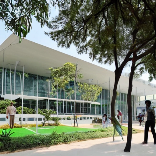 Bringing together creativity, technology and sustainability, the National Institute of Design in Hyderabad is a modern-day oasis for aspiring designers. Designed by world-renowned architect BV Doshi, this campus serves as a source of inspiration and a hub for innovation. Embracing the rich cultural heritage of Hyderabad while embracing cutting-edge design practices, the NID campus is a vibrant and dynamic space that fosters collaboration and growth. From textiles and product design to graphics and animation, students here are empowered to turn their artistic visions into tangible realities. Join us in this unique artistic journey and become a part of the design revolution that is shaping India's future.Zaha Hadid Architects thesis level design art and culture elements, 3D