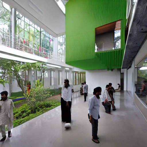 Bringing together creativity, technology and sustainability, the National Institute of Design in Hyderabad is a modern-day oasis for aspiring designers. Designed by world-renowned architect BV Doshi, this campus serves as a source of inspiration and a hub for innovation. Embracing the rich cultural heritage of Hyderabad while embracing cutting-edge design practices, the NID campus is a vibrant and dynamic space that fosters collaboration and growth. From textiles and product design to graphics and animation, students here are empowered to turn their artistic visions into tangible realities. Join us in this unique artistic journey and become a part of the design revolution that is shaping India's future.Zaha Hadid Architects thesis level design art and culture elements, 3D