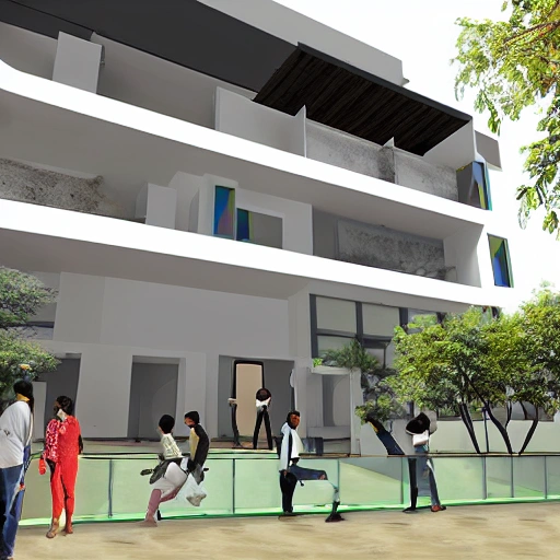 univarsal design studio with modren elements with hydrabad context art and culture in campus 