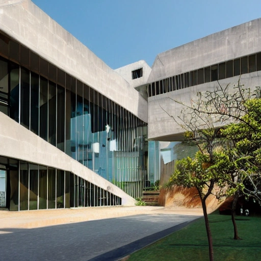 Bringing together creativity, technology and sustainability, the National Institute of Design in Hyderabad is a modern-day oasis for aspiring designers. Designed by world-renowned architect BV Doshi, this campus serves as a source of inspiration and a hub for innovation. Embracing the rich cultural heritage of Hyderabad while embracing cutting-edge design practices, the NID campus is a vibrant and dynamic space that fosters collaboration and growth. From textiles and product design to graphics and animation, students here are empowered to turn their artistic visions into tangible realities. Join us in this unique artistic journey and become a part of the design revolution that is shaping India's future.Zaha Hadid Architects thesis level design art and culture elements, 3D