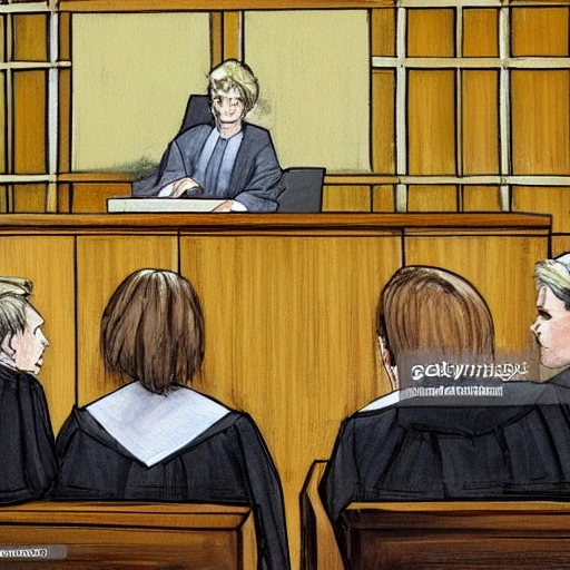 lawyer in court room, arguing with the judge, 1080p