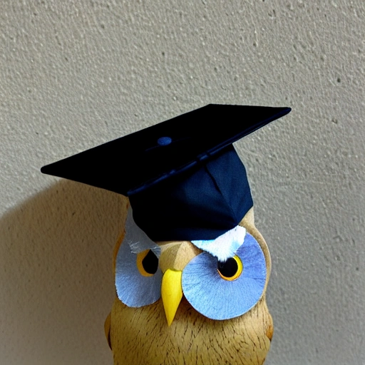 OWL WITH GRADUATION CAP