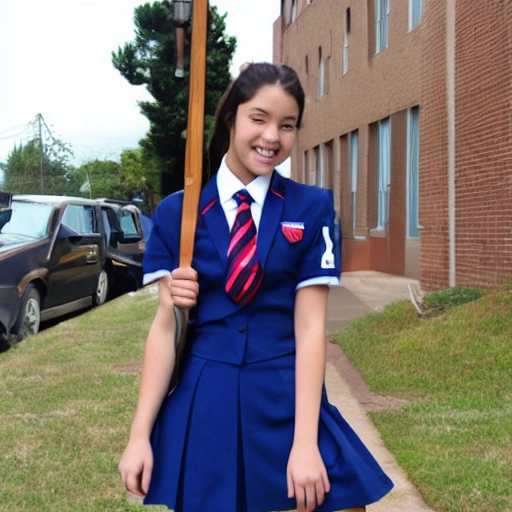 girl, high school uniform