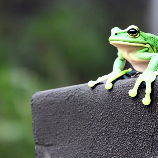 big frog, white backround