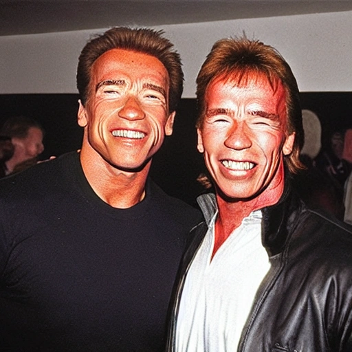 arnold schwarzenegger near chuck norris