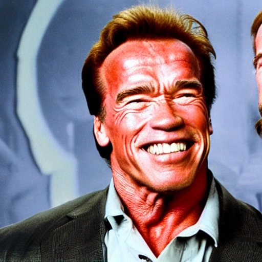 arnold schwarzenegger near chuck norris