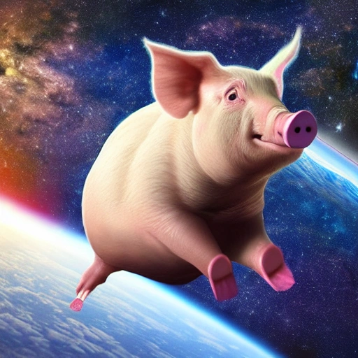 a pig in space