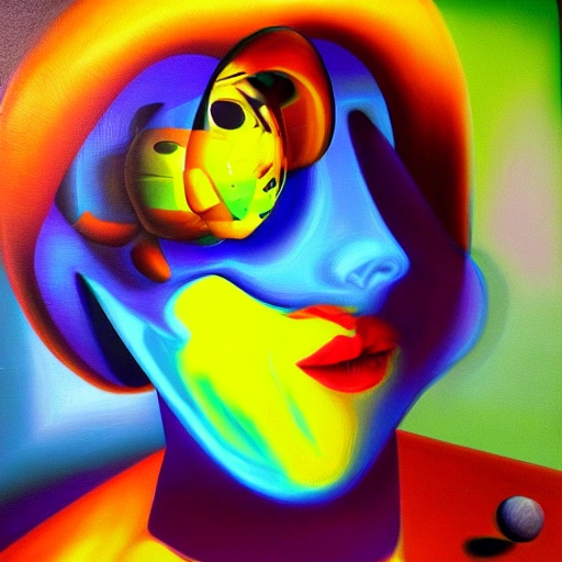 , Trippy, 3D, Cartoon, Oil Painting - Arthub.ai