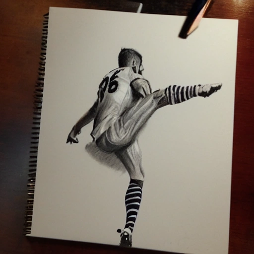 groin kick, Pencil Sketch