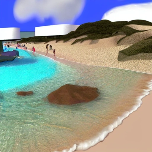 beach 3d
