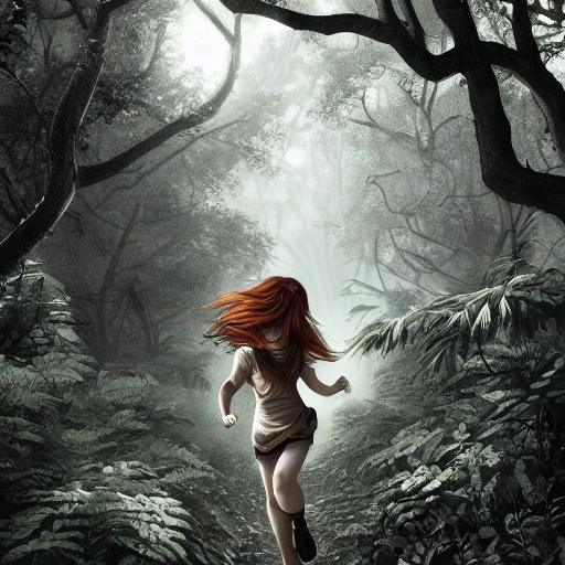Running Girl Illustration (AI)