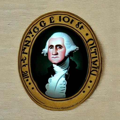 george washington tomando cafe, la taza dice george washington coffee house