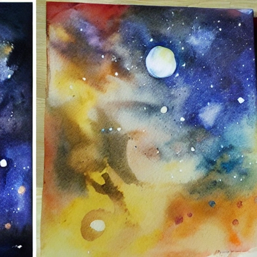 Astronomy, Water Color, Oil Painting, 3D