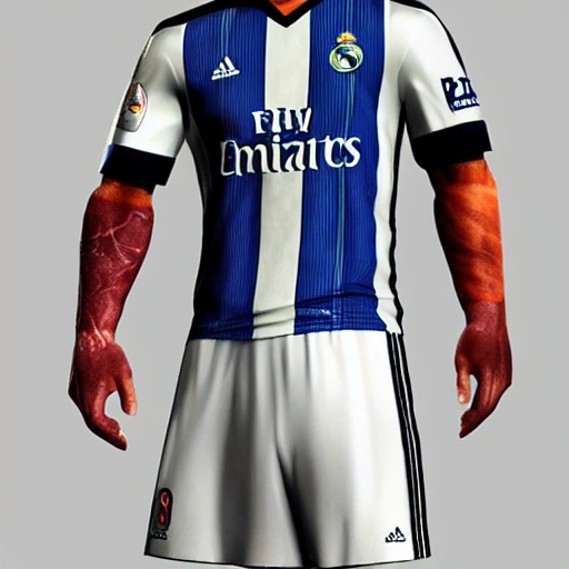 kratos con camisa del real madrid
