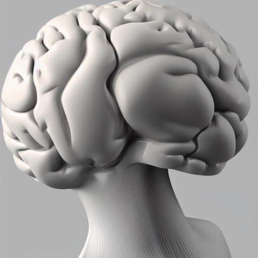 complex 3d render ultra detailed of a beautiful porcelain human brain