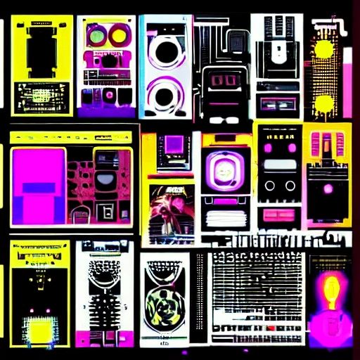 cyberpunk, Blade Runner, robot, music, portada de disco, punk, retrofuturismo, mew wave  80's, liquid sky pelicula, electroclash music