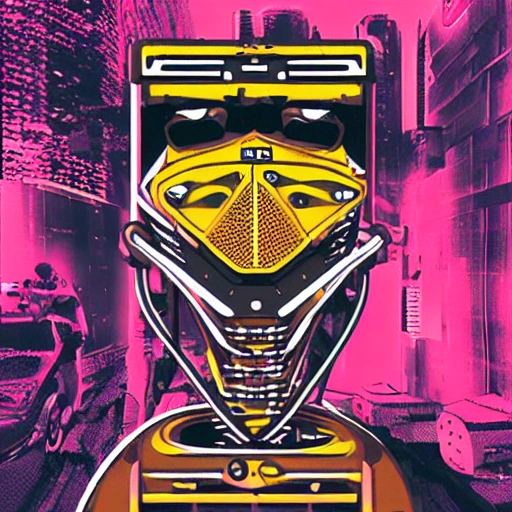  L' Phunk portada de disco, cyberpunk, futurismo, punk, musica, album, arte, techno music, androide, biomecánico, 
