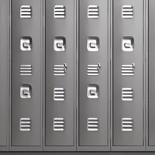 metallic locker, 3D