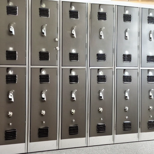 metallic locker
