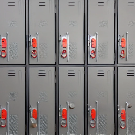 metal locker 4 doors

