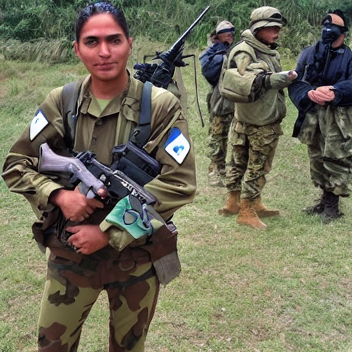 Ecuadorian as soldier