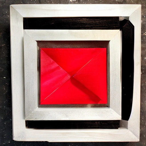 Create a kinetic art square frame using the Chilean flag.