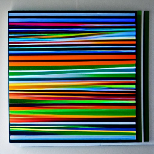 Create kinetic art in the style of Carlos Cruz Diez