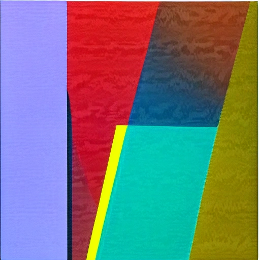 kinetic arts carlos cruz diez, Oil Painting