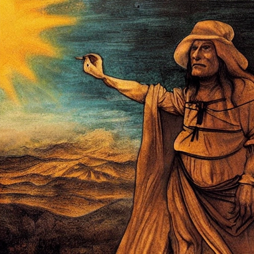 El cielo y el infierno segun Leonardo Davinci