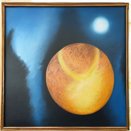 Náufragos en una lejana estrella, Oil Painting