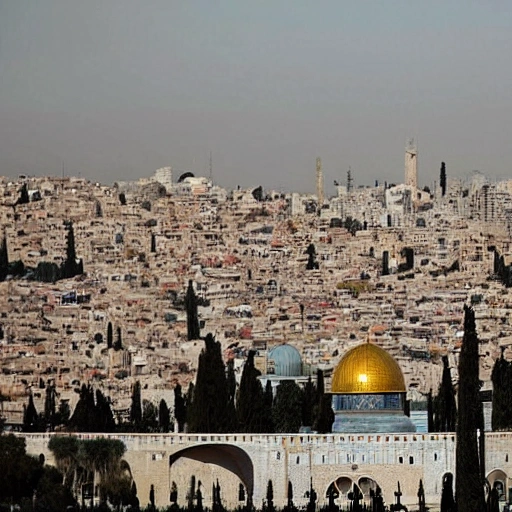 dibuja la ciudad santa como dice el El libro del Apocalipsis en la Biblia que describe el cielo como un lugar de gloria y felicidad eterna, habitado por Dios y los ángeles. Es descrito como una ciudad santa, la Nueva Jerusalén, que flota en el aire y está rodeada por un muro de piedra preciosa y un río de agua cristalina. Los habitantes del cielo son descritos como vestidos con ropas blancas y adornados con coronas de oro. Hay descripciones de un trono y una presencia divina, y se dice que los habitantes del cielo adoran a Dios y lo alaban constantemente. En general, se describe el cielo como un lugar de paz, amor y alegría eterna, donde los creyentes están reunidos con Dios y viven en felicidad para siempre.