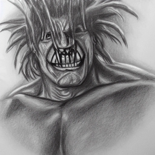 the fiend wwe, Pencil Sketch