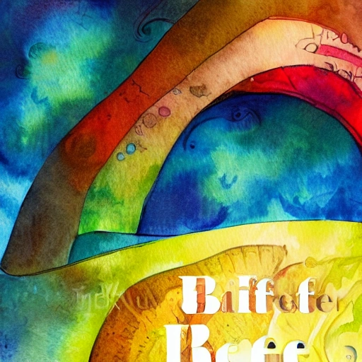 book cover , Water Color, using concept "unlimited belief"