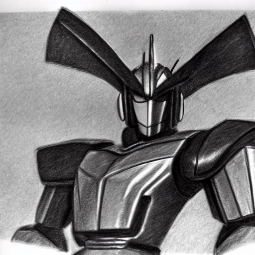 , Pencil Sketch, mazinger Z
